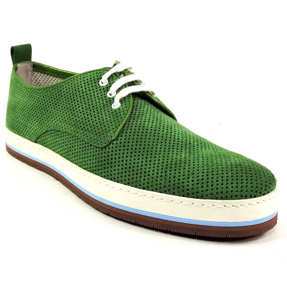 GOODMAN ?? MEN\'S SOFT GREEN SUEDE COMFORT SUMMER OXFORD SHOES main image 6